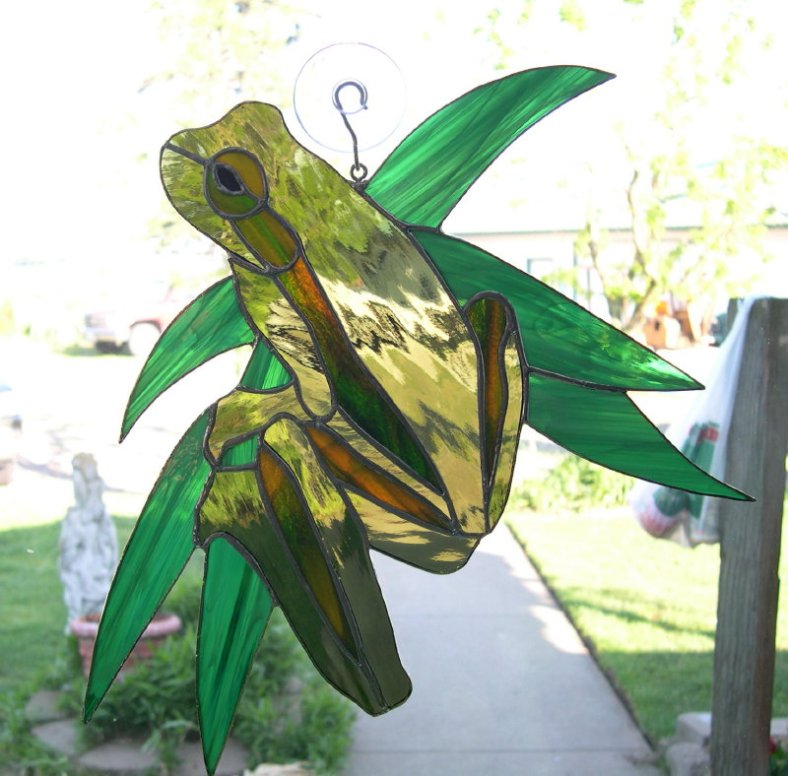 Frog Stained Glass